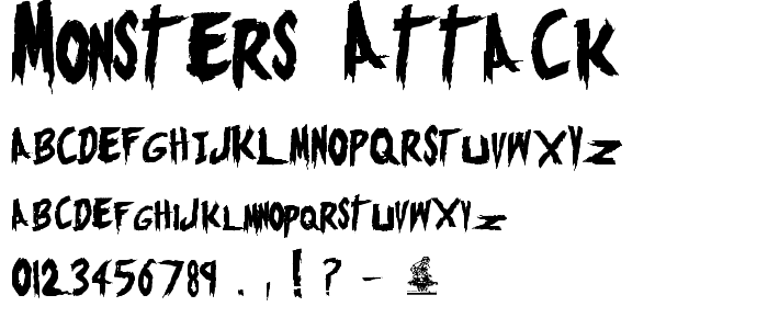 Monsters Attack! font